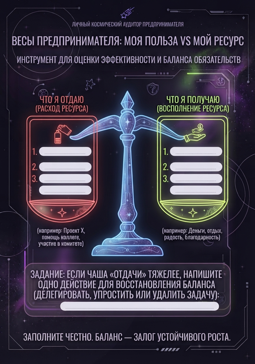 Весы предпринимателя