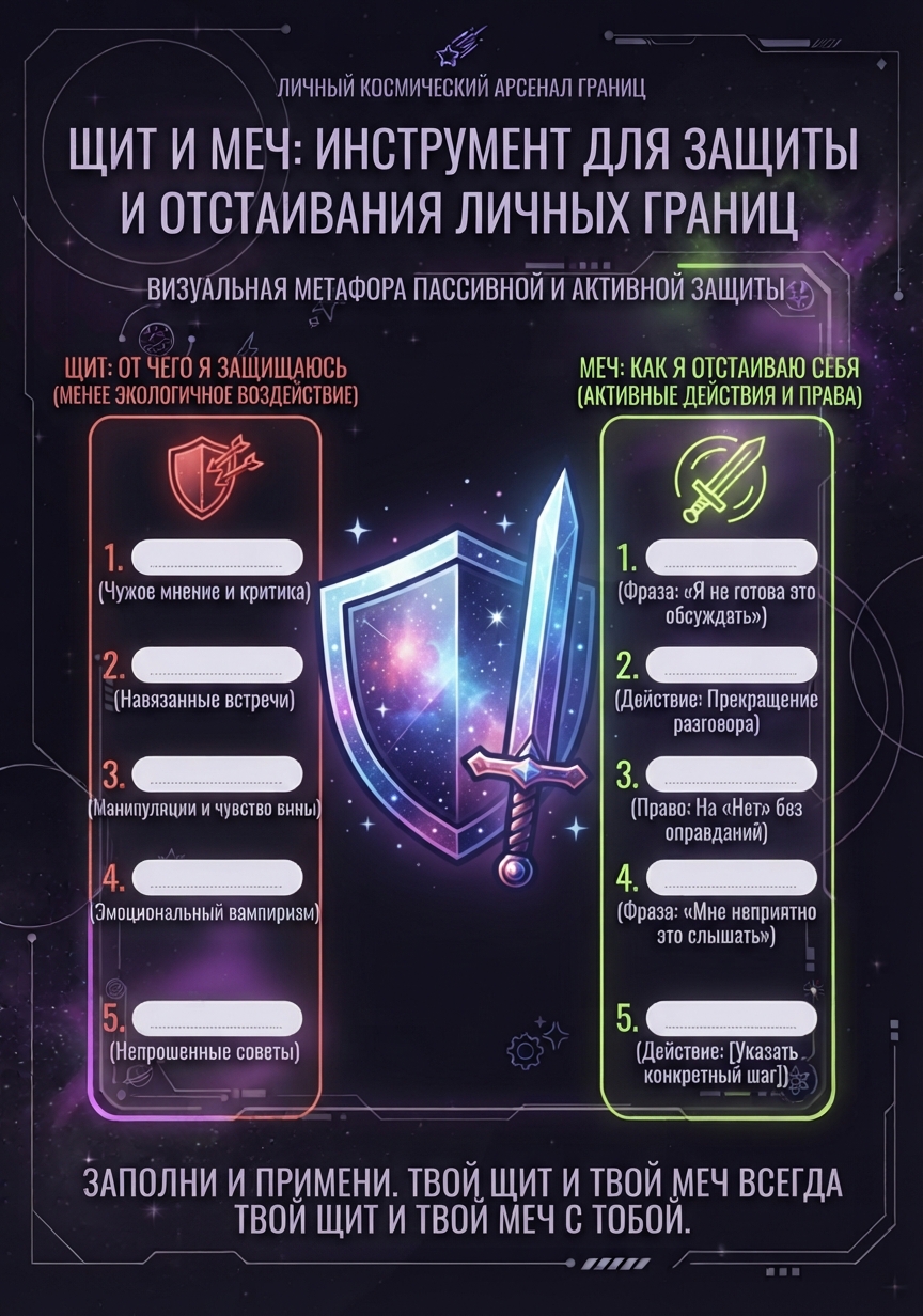 Щит и меч: защита и действие