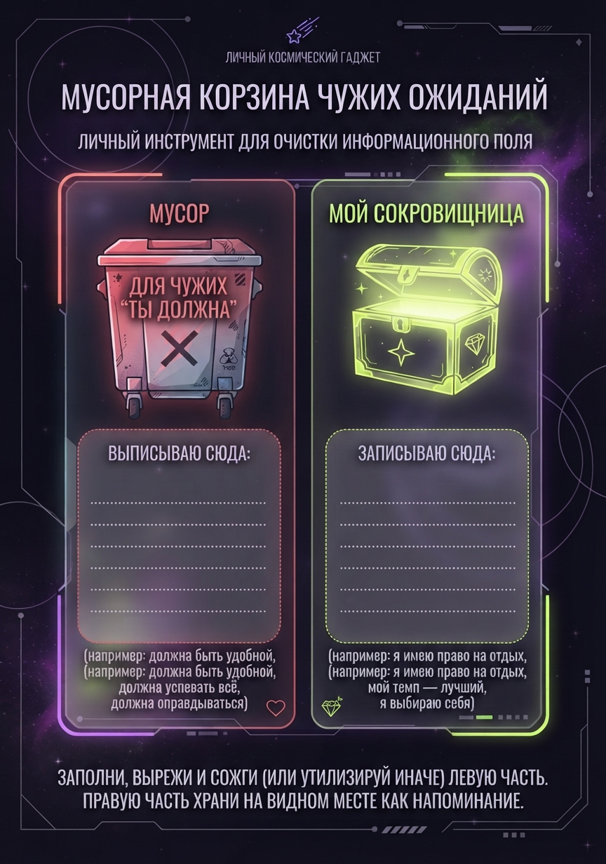 Мусорная корзина чужих ожиданий